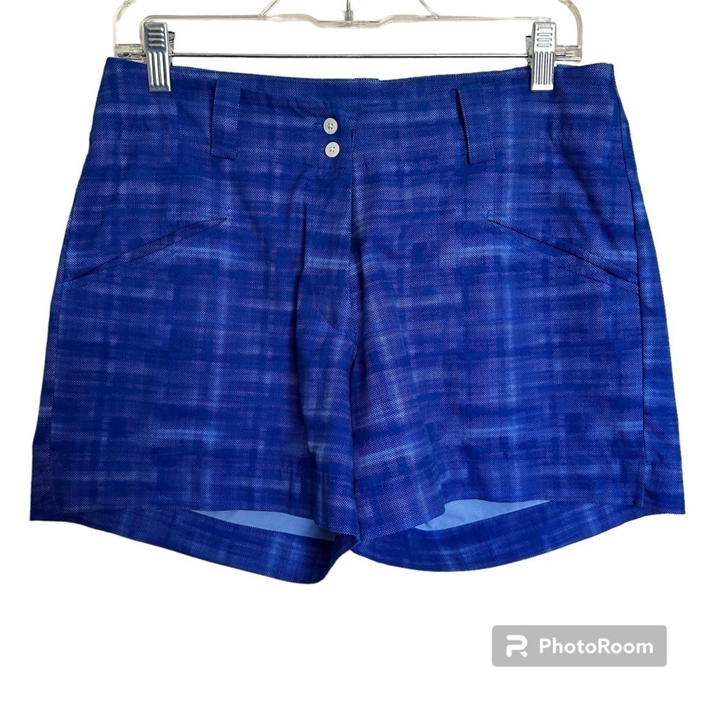 Nike Women's Athletic Shorts in Blue Plaid
